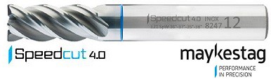 Alpen 824700500100 HPC end Mill Speedcut 4.0-INOX Long ULTRADUR 5mm Grey